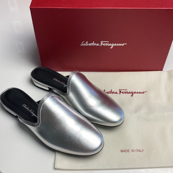 New Authentic Salvatore Ferragamo Mules Shoes US 9 - Picture 9 of 12